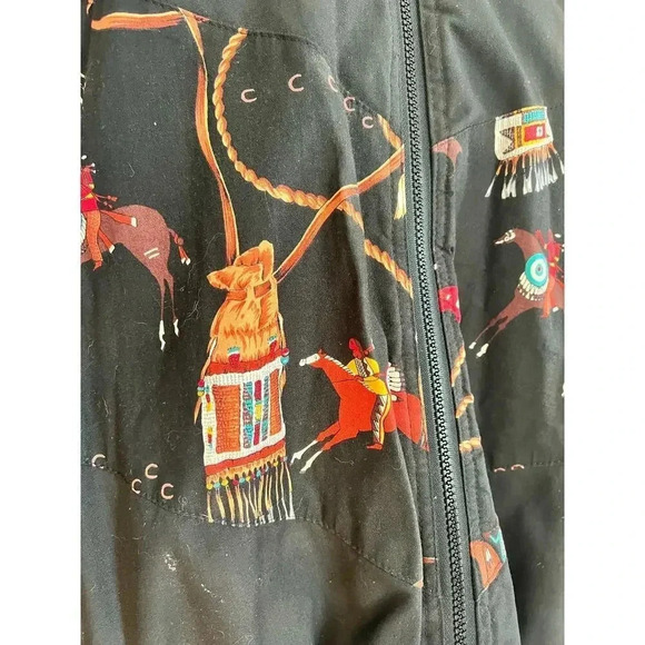 award desgin apparel cowboys and indians bomber bee-wild jacket size XXL - Picture 2 of 8